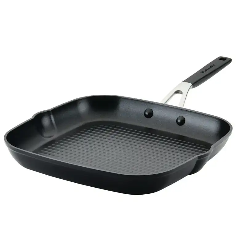 

inch Hard Anodized Grill Pan, Onyx Black