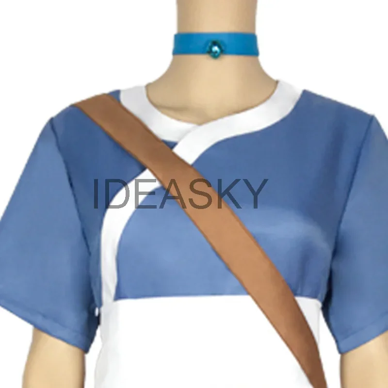 Аватар последний аirbender katara мужской костюм для косплея аниме ожерелье ботинки