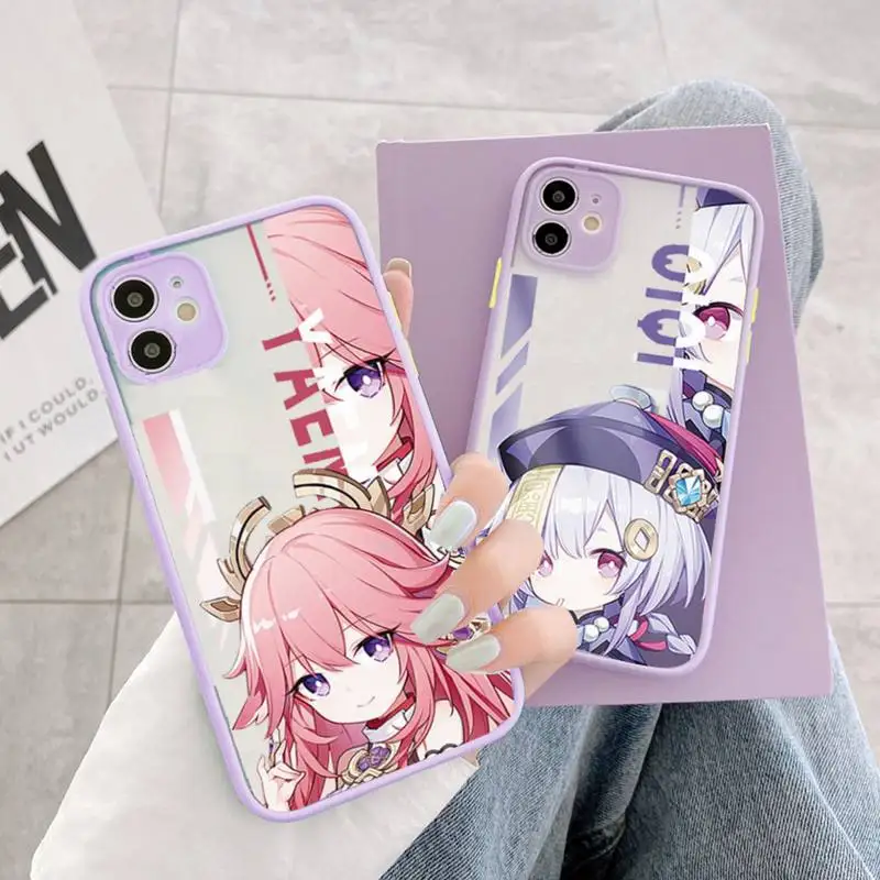 

2 Phone Case matte transparent For iphone 14 11 12 13 plus mini x xs xr pro max cover