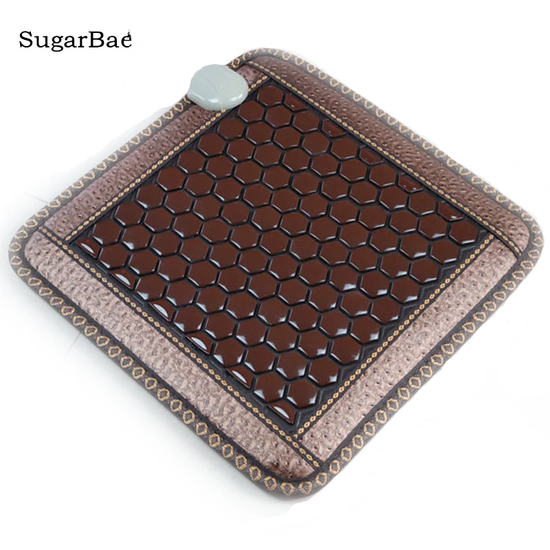 

Hexagonal Germanium Stone With Jade Design Jade Heated Mattress Factory Directly Price