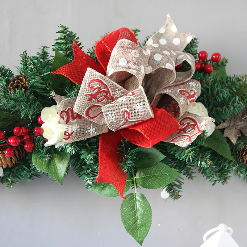 Рождественский рожковый Xindie 60 см светящийся зашифрованный ротанговый окно для