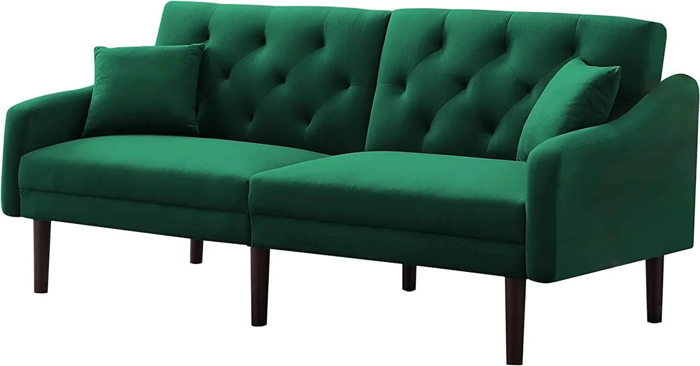 Диван-трансформер Futon с 2 подушками бархатный диван металлическими ножками и
