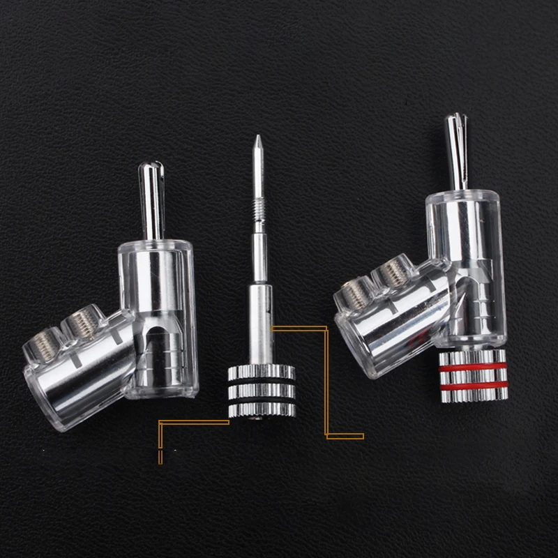 

4Pcs HiFi Audio Adapter Copper Brass Gold-plated Speaker Cable Screw Banana Plug Connector
