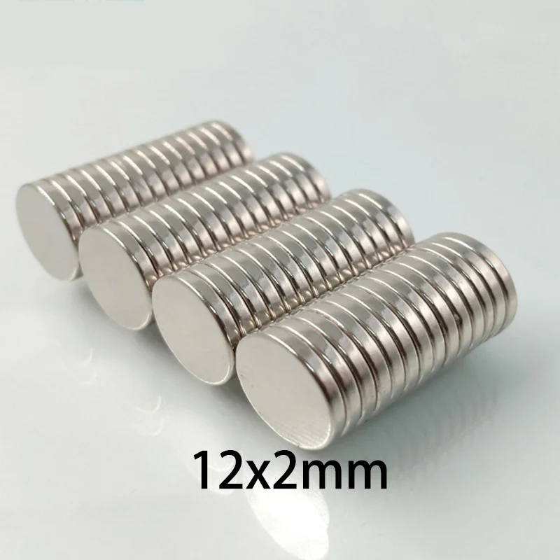 

Большие круглые магниты 12x2 мм