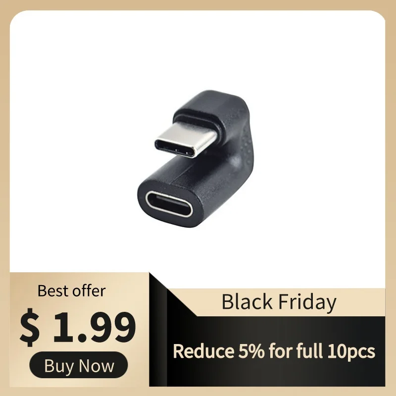 

180 Degree Right Angle USB 3.1 Type C Male To Female USB-C Converter Adapter for Smart Phone for Samsung Xiaomi Huawei