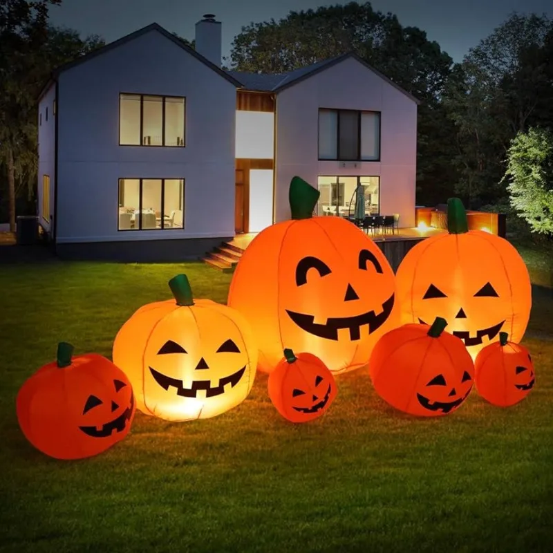 

Sizonjoy 7 Ft Halloween Blow Up Inflatable Pumpkin Decoration-Lighted for Home Yard Garden Indoor and Outdoor Halloween