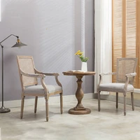 French Solid Wood Living Room Chairs 3
