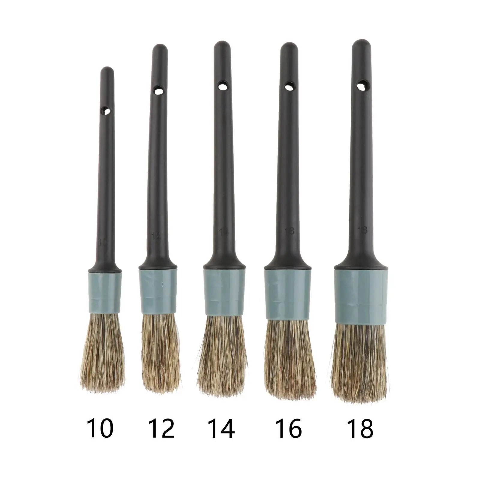

5Pcs Auto Detailing Brush Set Multi Purpose Fit for Motorcycle Upholstery