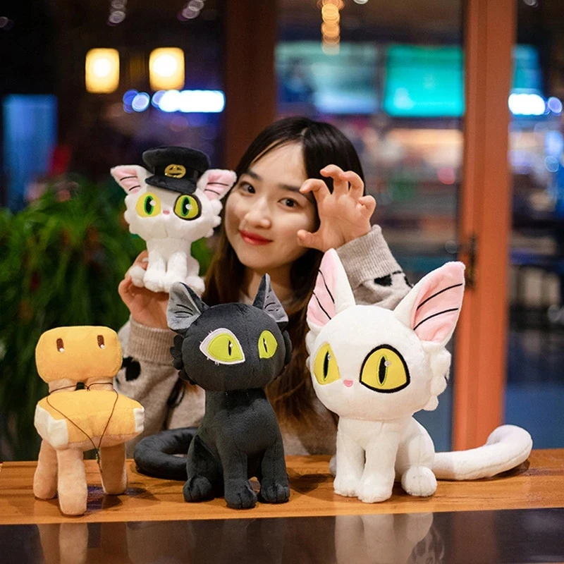 

Горячая Распродажа! Плюшевая игрушка Suzuki No Tojimari Daijin Cat and Sadaijin Black Cat すずめ め персонажи фильма, куклы для детей, подарки на день рождения