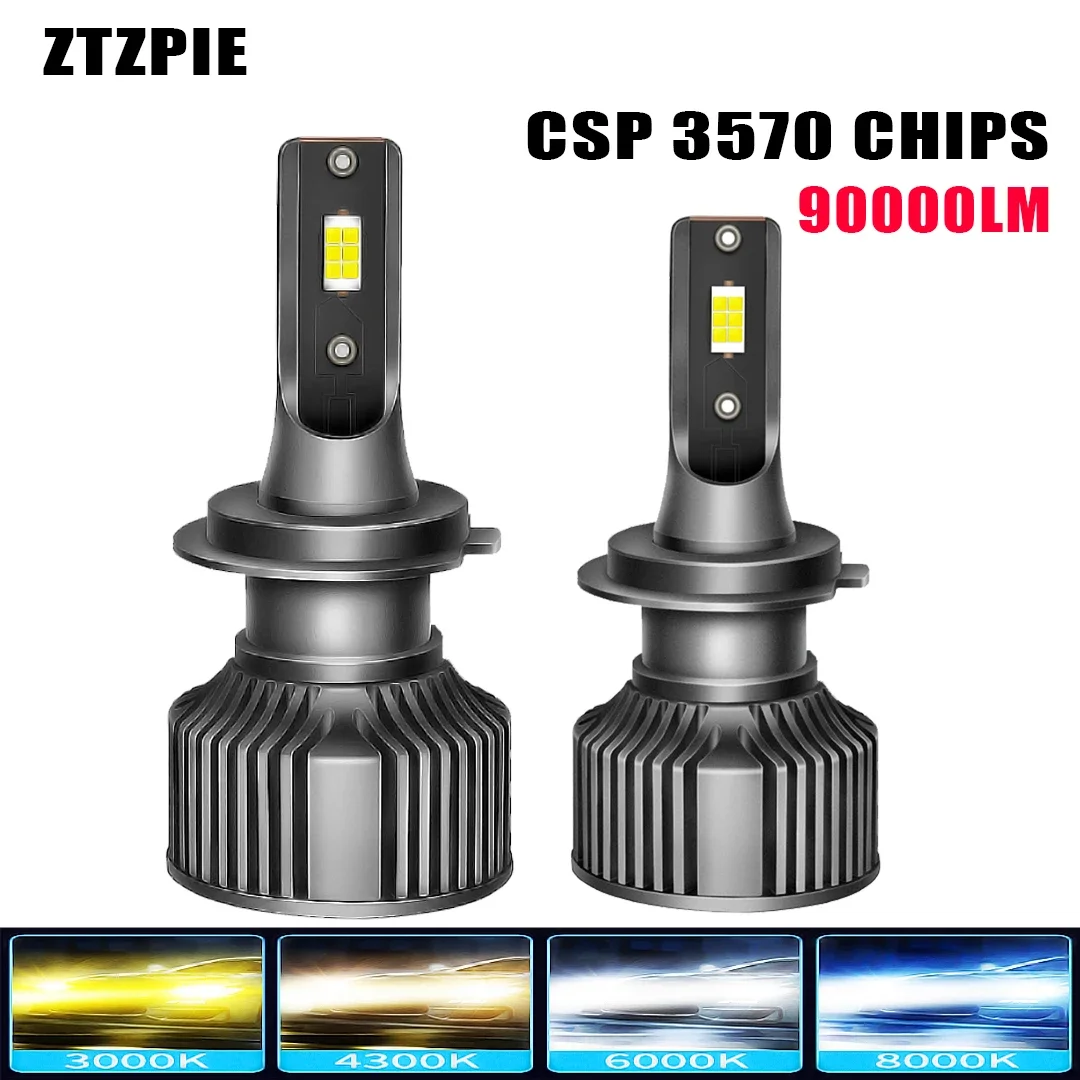 

ZTZPIE 6000K 3000K 8000K HB3 HB4 9005 9006 H1 H7 H4 H11 Bulb 880 881 Led Lamp CSP 3570 High Power Car Headlight H3 Light 380W