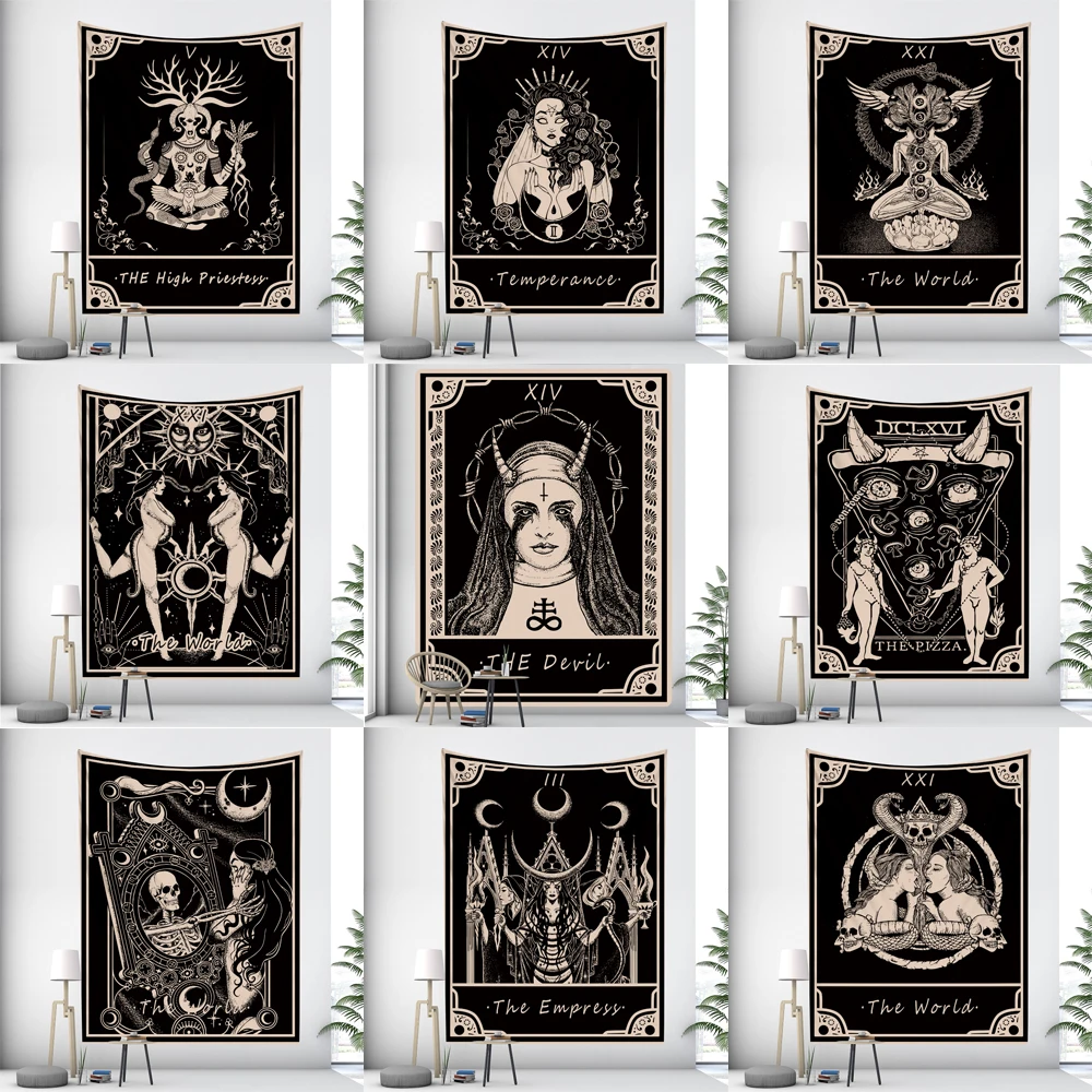 

Домашний декор, гобелен с принтом на Хэллоуин, гобелен, хиппи, психоделическая настенная Подвеска для спальни, гостиной, настенная ткань