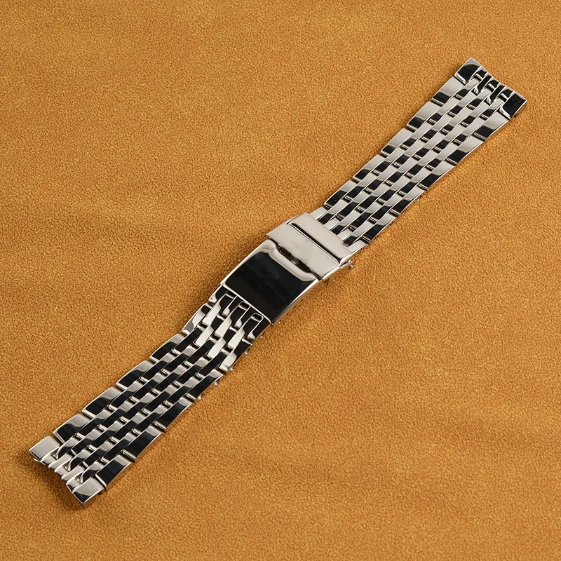 22mm 24mm Silver Stainless Steel Watch Bracelet For Breitling Strap Band For AVENGER NAVITIMER Watchband
