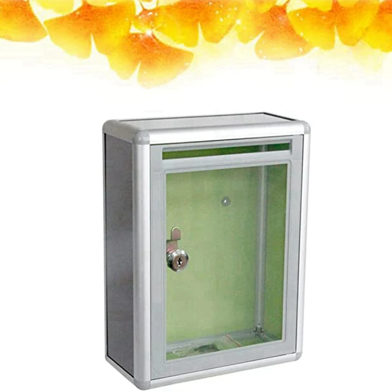 Ящик для предложения маленький закрываемый ящик металлический настенный