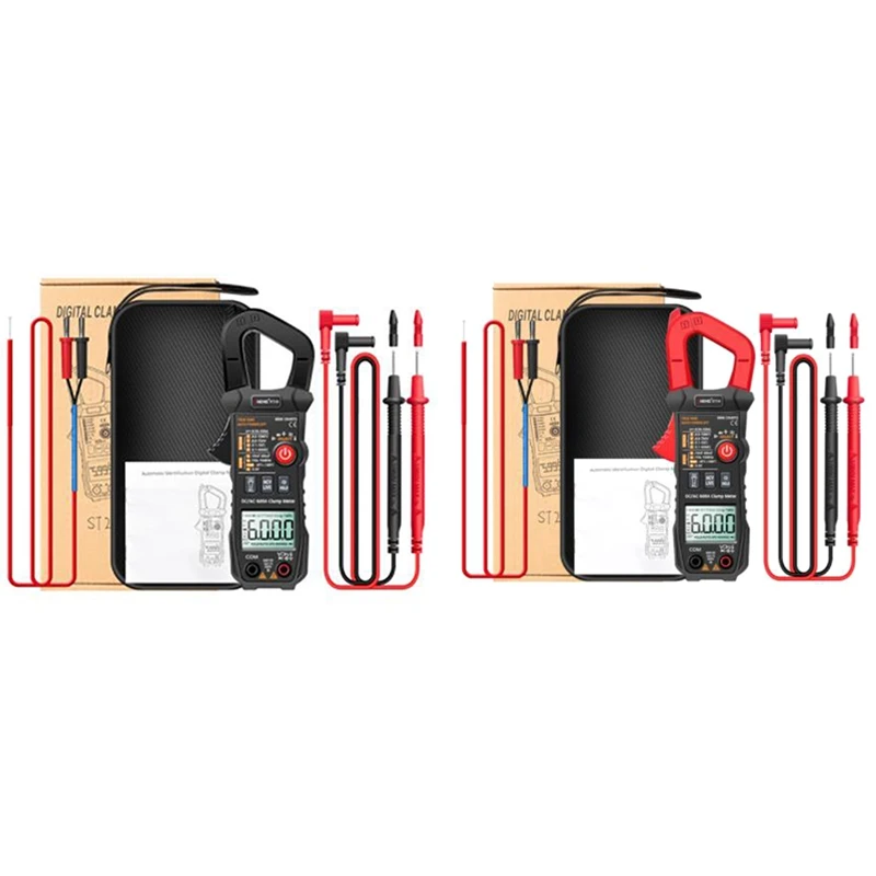 

ANENG ST210 Professional Digital Multimeter Clamp Meter DC/AC 600A Current Tester 6000 Counts True RMS Ampere Meter