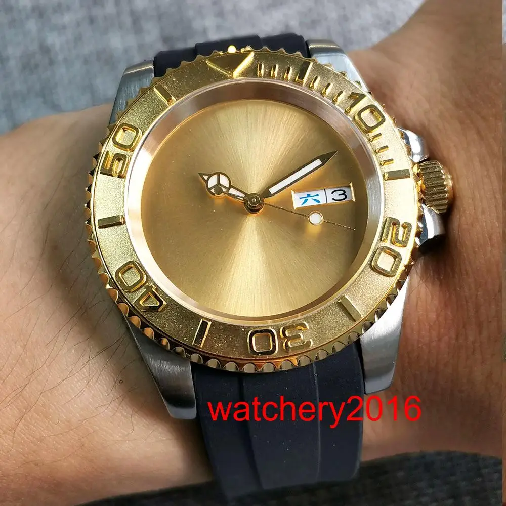 

Мужской светящийся резиновый циферблат с автоматическим механизмом, 40 мм