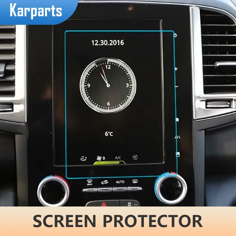 

Tempered Glass Car Navigation Screen Protective Film for Renault Koleos Samsung QM6 2016 - 2021 GPS Screen Interior Accessories