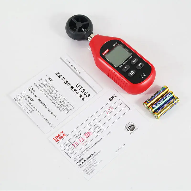 UNI-T UT363 ручной анемометр цифровой измеритель скорости ветра температуры