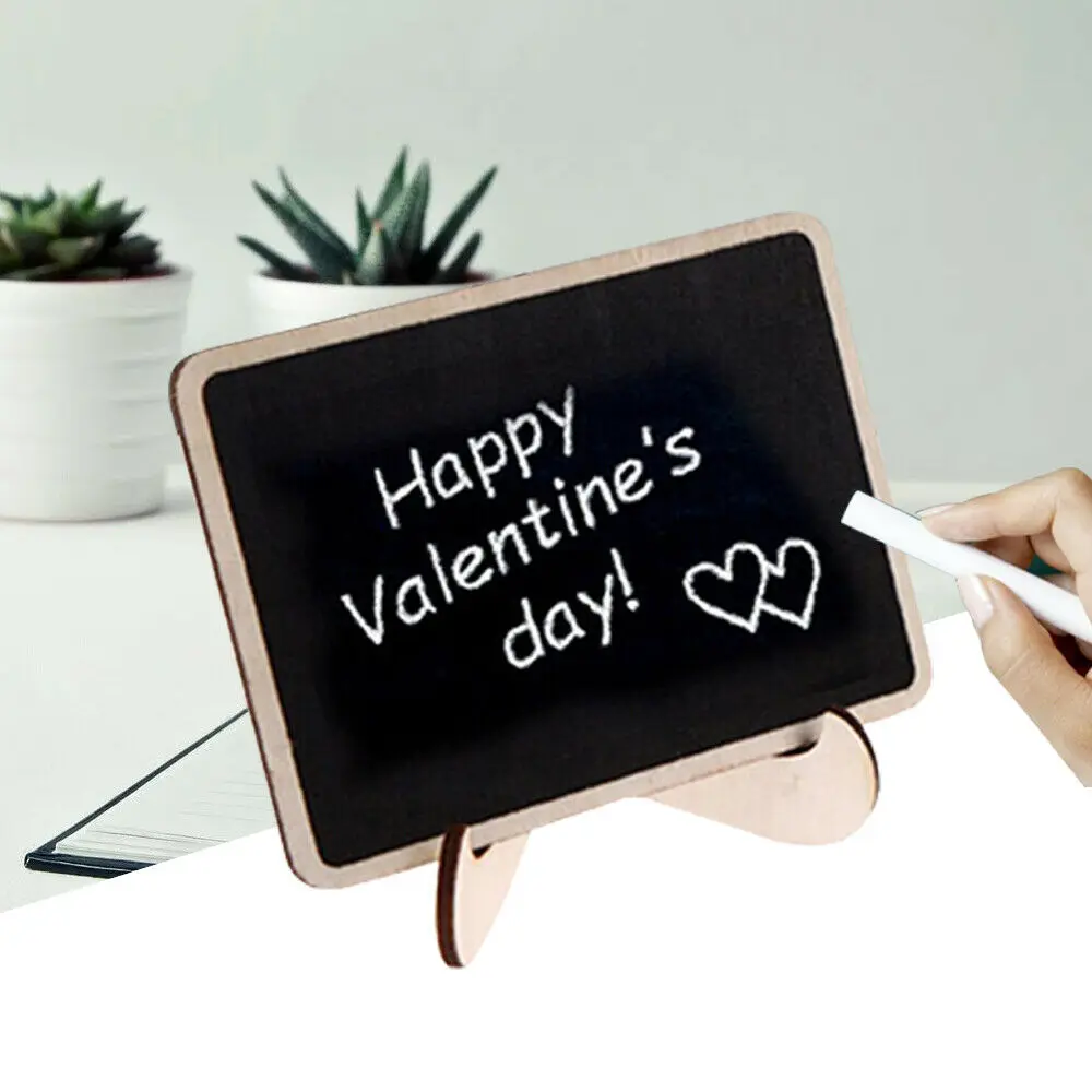 

10 шт., деревянные настольные мини-доски