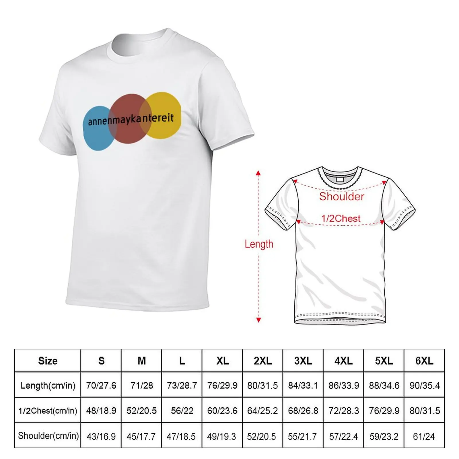 Фото Футболка AnnenMayKantereit Merch, базовая футболка, футболки в стиле аниме, футболка оверсайз для мужчин, футболка из 100% хлопка №2