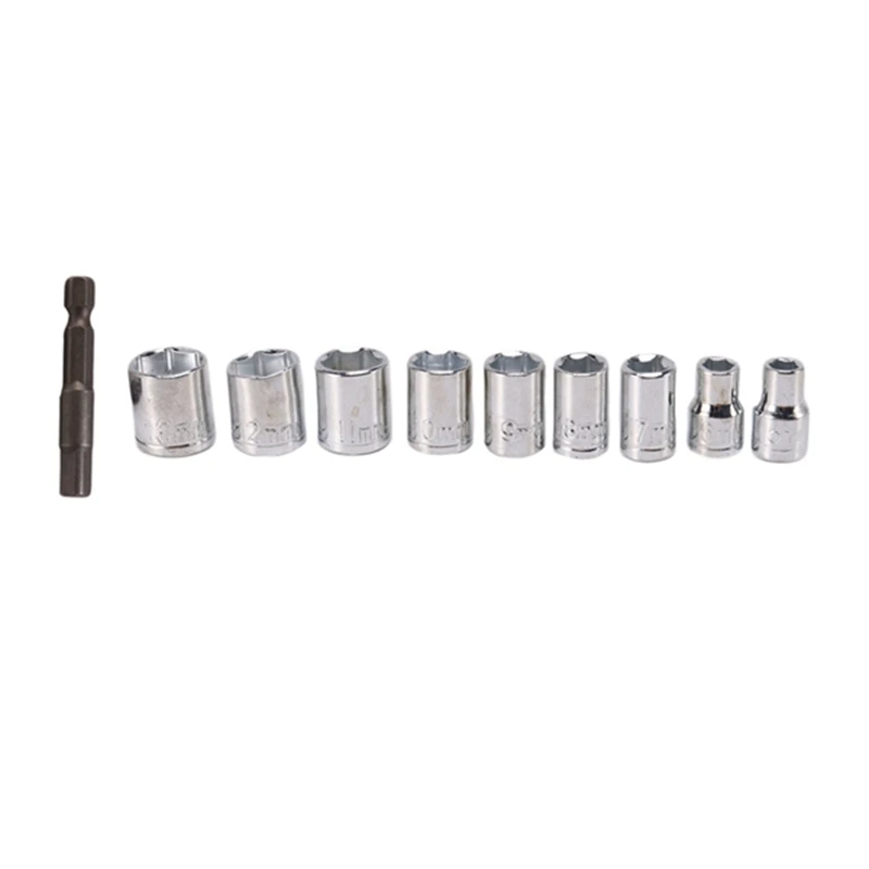 Ручные инструменты 9 шт./10 шт. 1/4 дюйма шестигранные насадки набор торцевых ключей