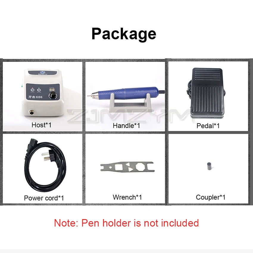 50 000RPM High Quality Micromotor Equipamento by Foot Pedal Non-Carbon Brushless Dentista Tooth Jewelry Polishing Lab Drill