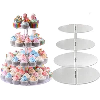 345 tier acrylic wedding cake stand crystal cup cake display shelf cupcake holder plate birthday party decoration stands molds