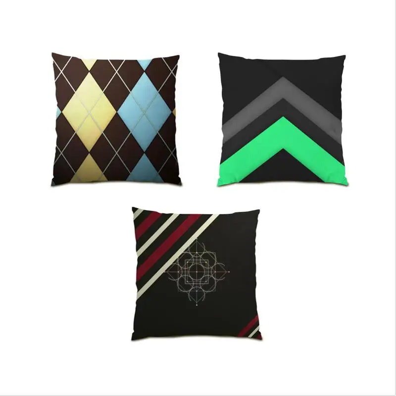 

Abstract Pillow Cover Luxury Cushion Cover 45x45 Modern Living Room Decoration Geometric Throw Pillow Covers Sofa Bed E0641
