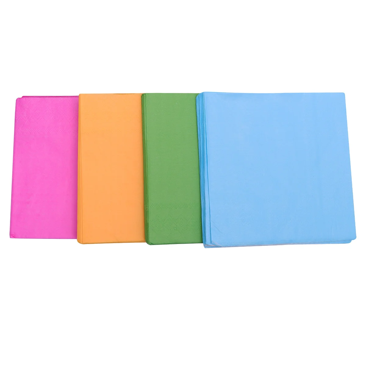 

80 Pcs Solid Color Paper Napkins Cocktail Party Paper Towel Square Handkerchief Birthday Party Favors (25x25cm)