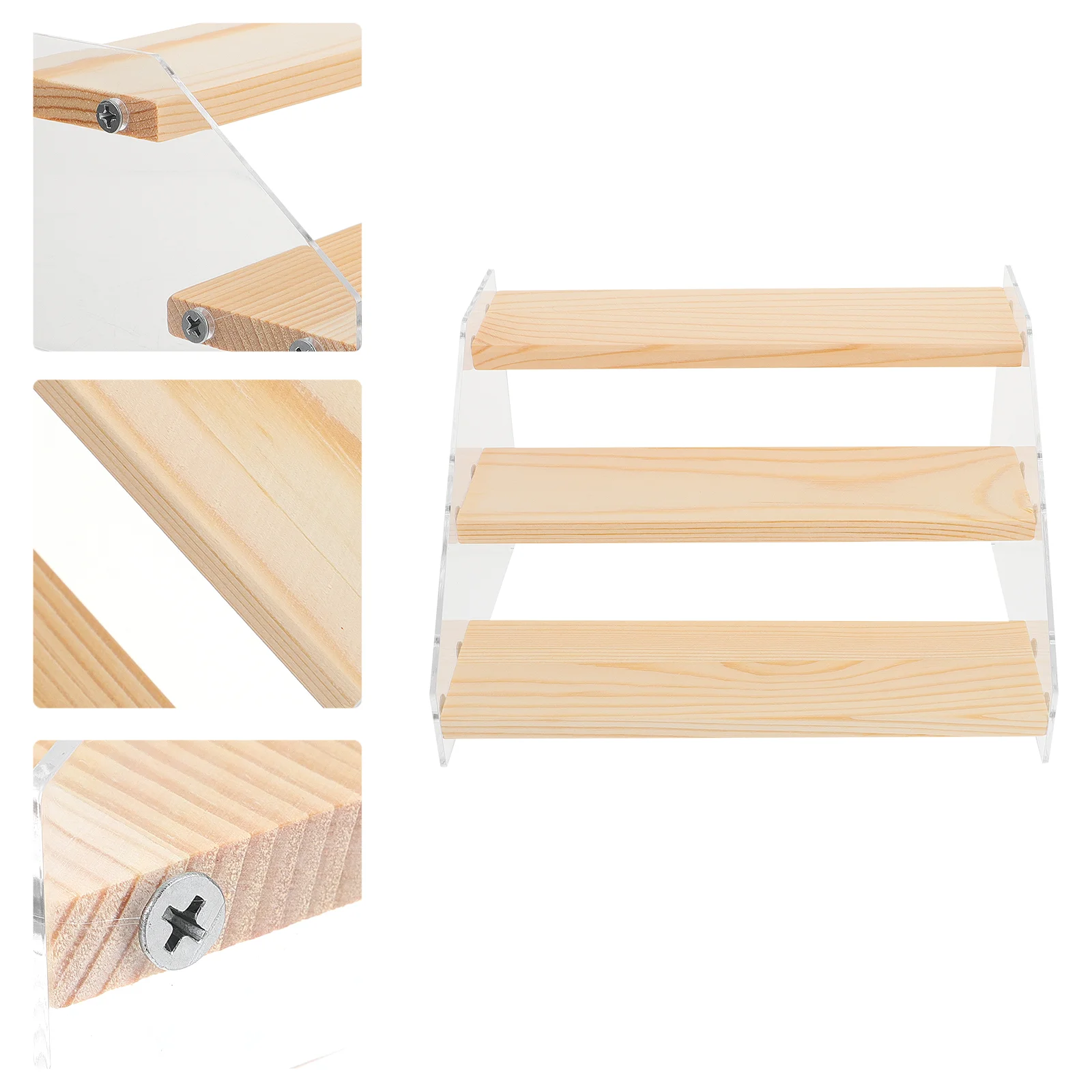 

Display Stand Multi-layer Desktop Organizer Portable Acrylic Storage Shelf Small Office Supplies Practical Rack Cookie Dessert