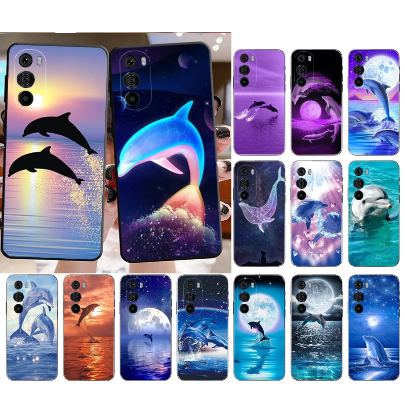 

Phone Case for Moto E22i E22 E32 E40 E20 E7Power E7 E6 Plus Edge X30 20 Lite 20Pro 30 Neo Ultra Fusion dolphin Case