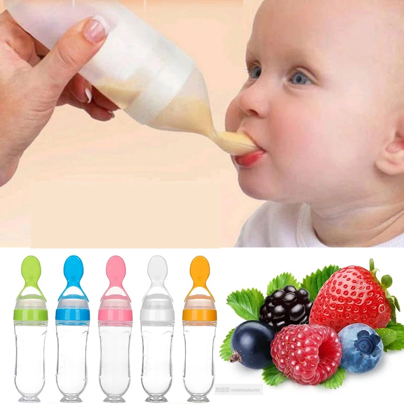 

Baby Feeding Bottle Spoon Milk Bottle Baby Training Feeder Food Supplement Food feed Spoon baby gadgets BPA Free