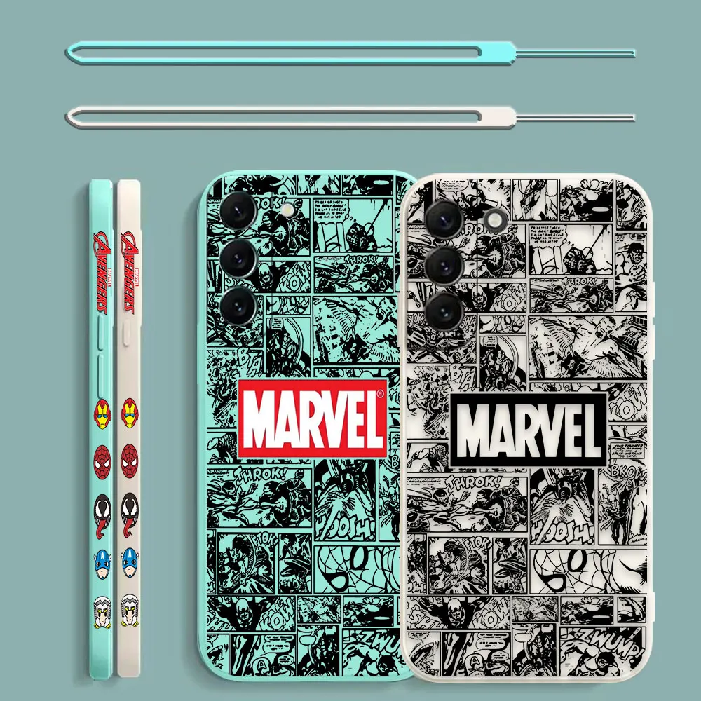

Marvel Comics The Avengers Heros Logo Case For Samsung Galaxy S23 S22 S21 S20 FE Ultra S11 S11E S10 S10E S9 Plus Lite 5G Cover