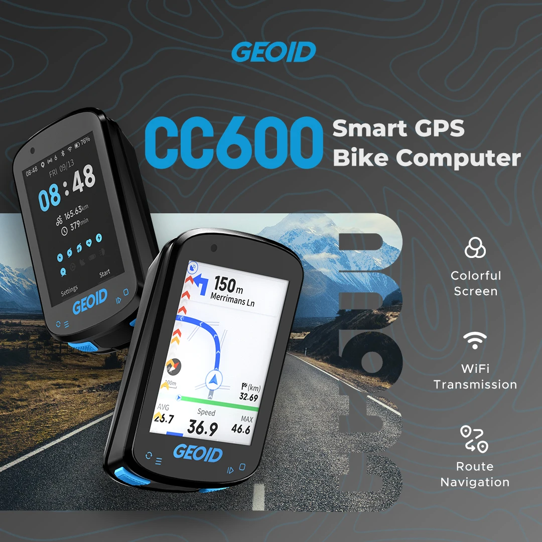 Geoid Cc600 Велосипедный Компьютер С Цветным Экраном Смарт-навигация Gps Беспроводной