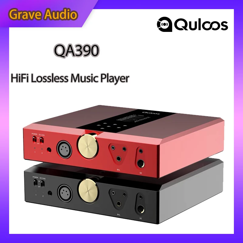 Quloos QLS QA390 декодер-усилитель для наушников AK4497EQ * 2 Hi-Fi музыкальный плеер без потерь