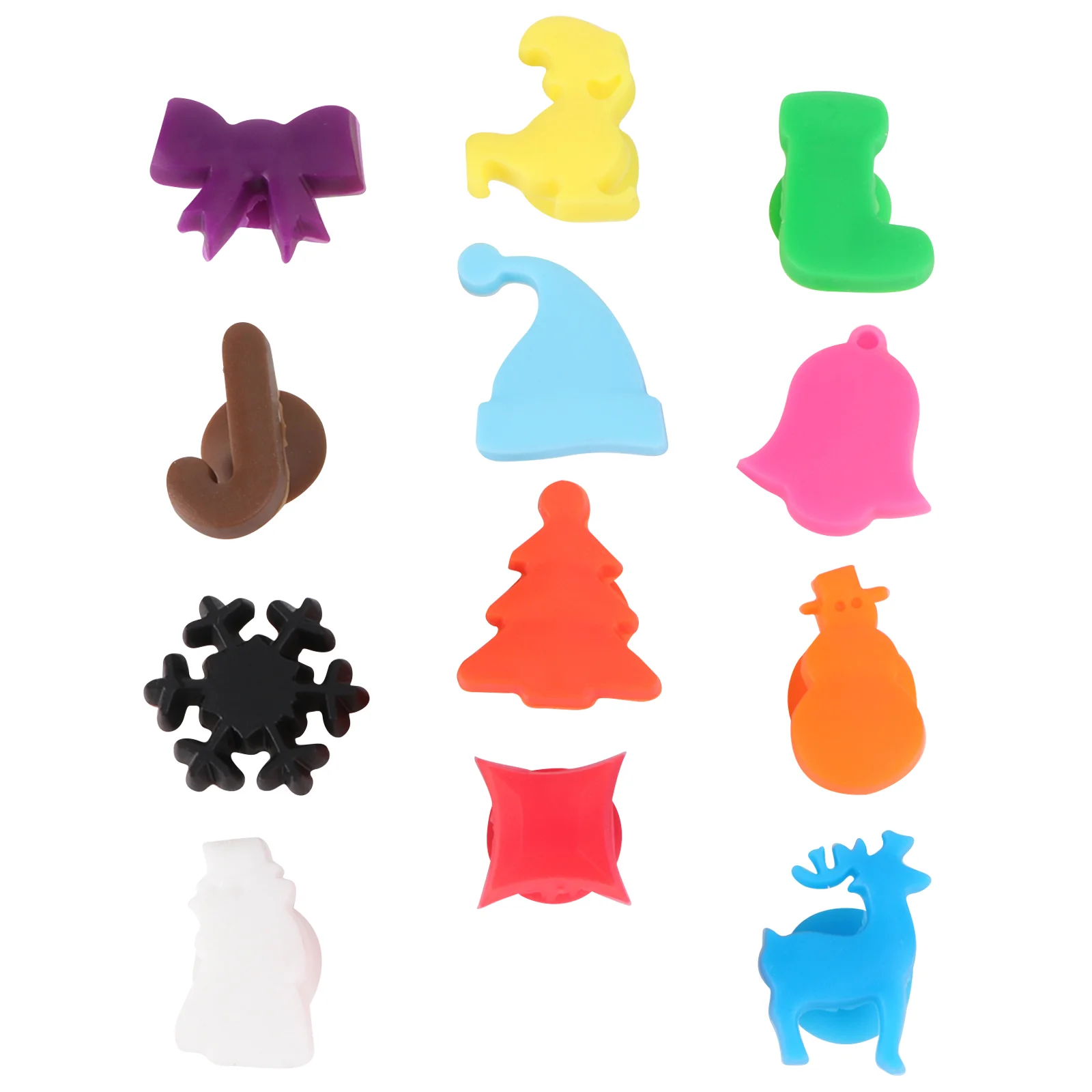 12 шт. инструменты для распознавания силиконовых этикеток маркеров чашек очков на