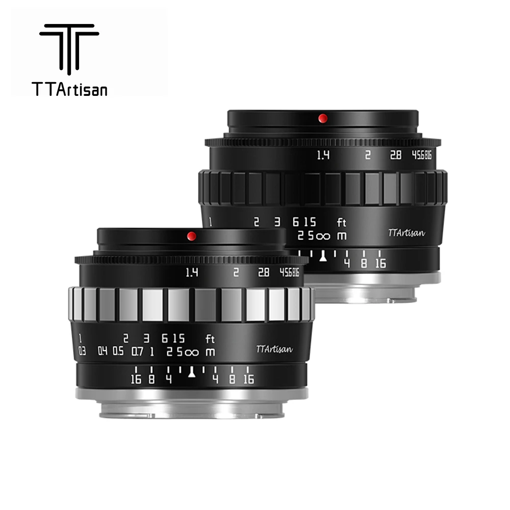 TTArtisan 23mm F1.4 Manual Focus Camera Lens for Sony E Mount a6300 Fuji XA XT3 XE Canon M6 Panasonic Olympus M43 Nikon Z30 Z50