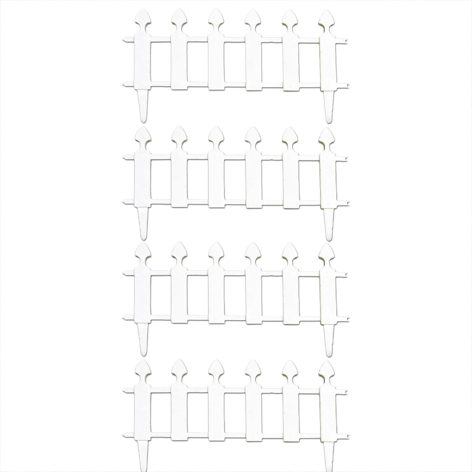 

4PCS/set European Style Insert Type Plastic Fence DIY Home Garden Courtyard Border Fencing Panels Decoration