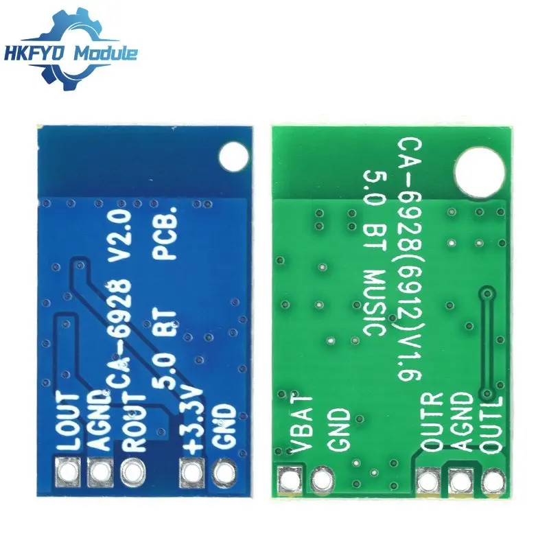 CA-6928 DC 3 V-6V блок питания маленький Bluetooth-совместимый аудиомодуль зеленая синяя