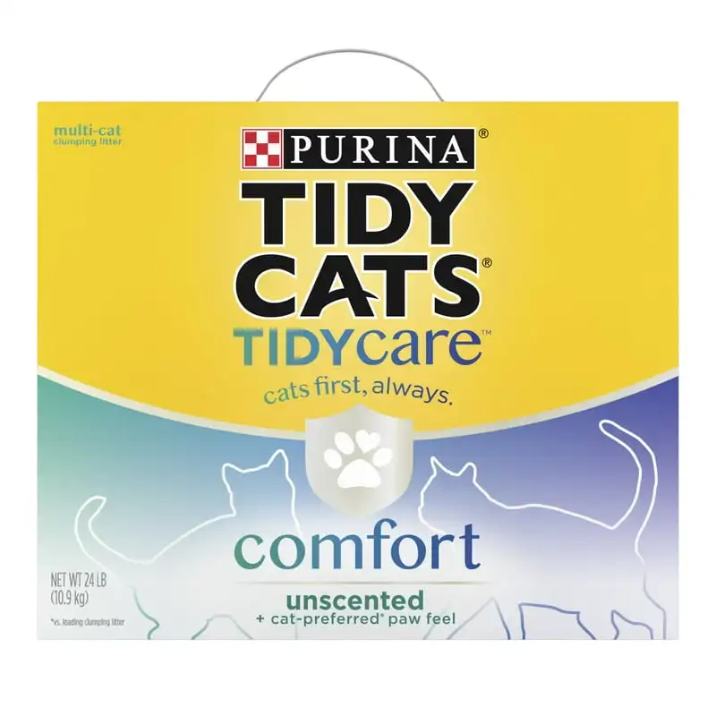 

Multi-Cat Unscented Clumping Cat Litter, Tidy Care Comfort Low Dust Formula, 24 lb Box Cat toilet Aseo para gatos Cat tower Cat