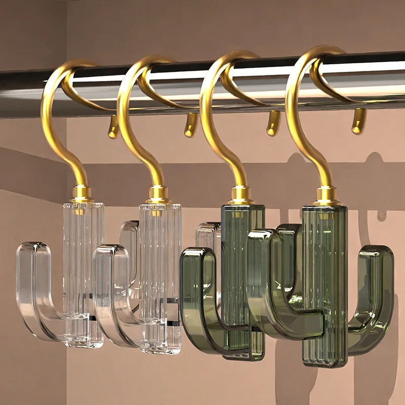 

360 rotatable hook light luxury wardrobe no punching tie belt scarf bag hook cactus hanger hangers for clothes hanger hangers