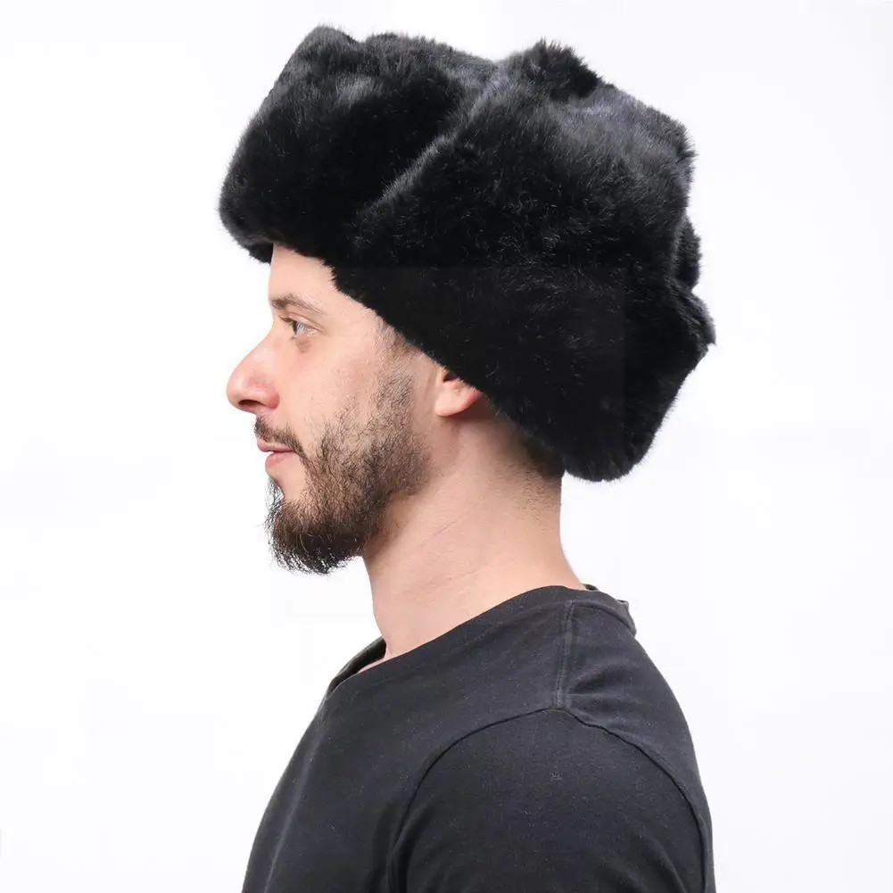 

Ushanka Soviet Badge Lei Feng Hat Windproof Earflap Hats Russian Ear Bomber Warm Men's Thickened Hats Army Caps T2l9