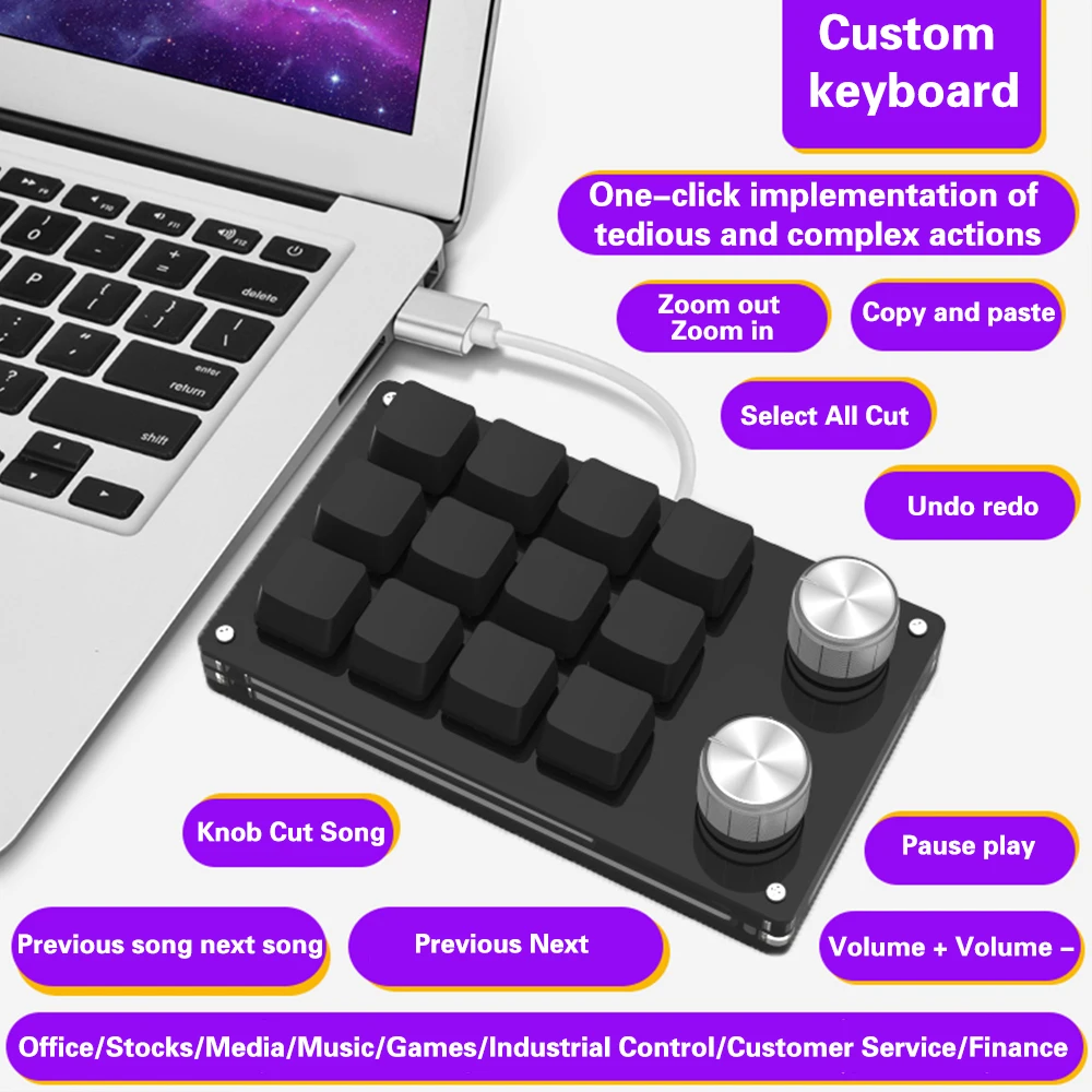 Программируемая механическая клавиатура сделай сам Беспроводная связь Bluetooth / USB
