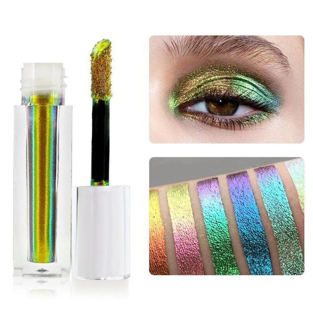 

Aurora Multi Chrome Eyeshadow Pigments Long lasting Multi Chrome Chameleon Peacock Galaxy Chrome Glitter Liquid Eyeshadow
