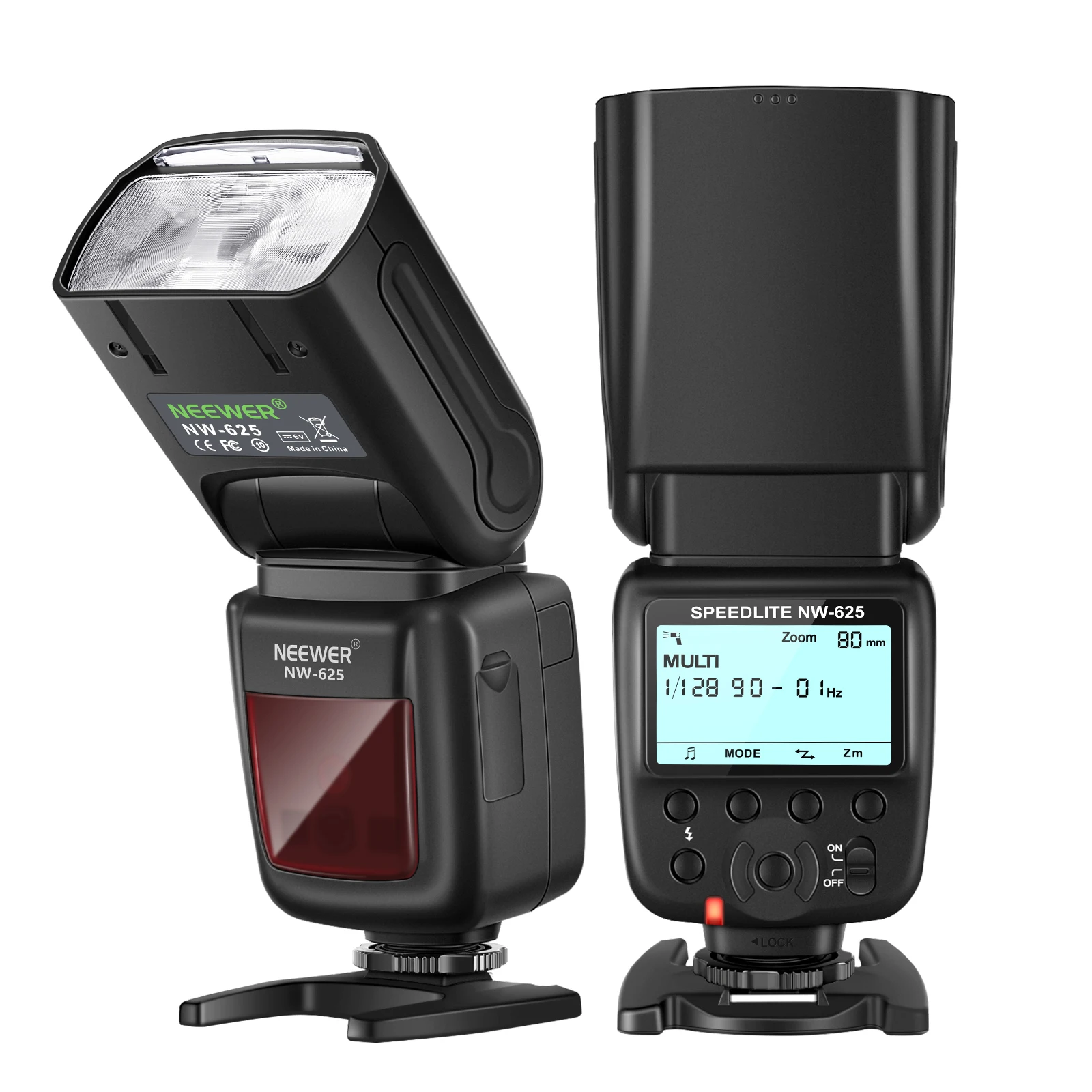 

Neewer NW625 GN54 Speedlite Flash For Canon Nikon Panasonic Olympus Pentax Fijifilm DSLRs And Mirrorless Cameras And Sony