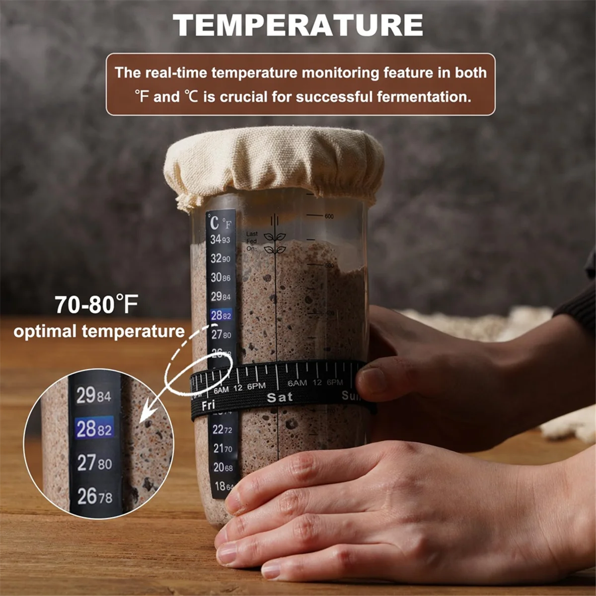 Сменный стартовый набор Sourdough для банок подходит диаметром 3-4 дюйма