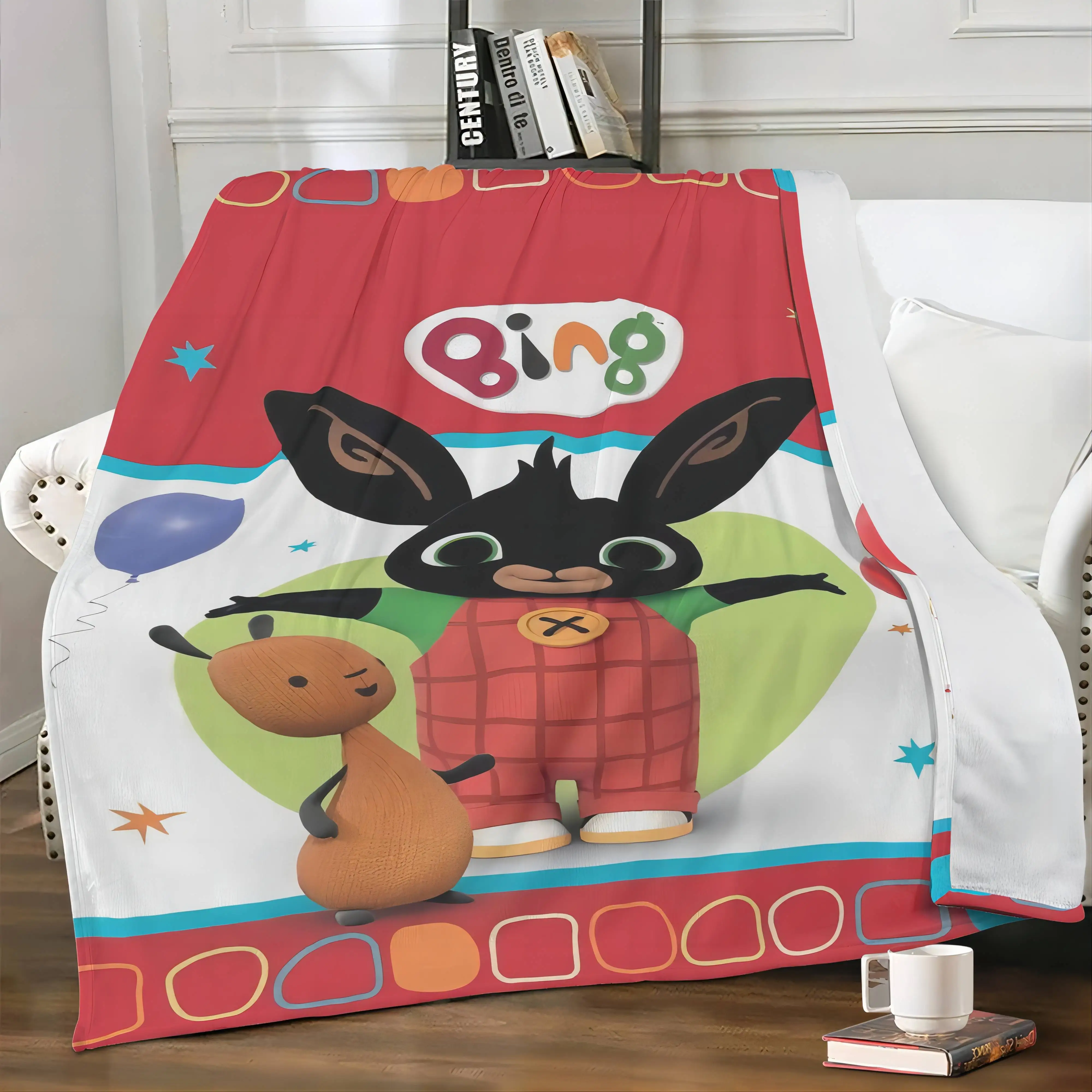 Bing детское мягкое одеяло диван украшение для спальни искусственное дорожное