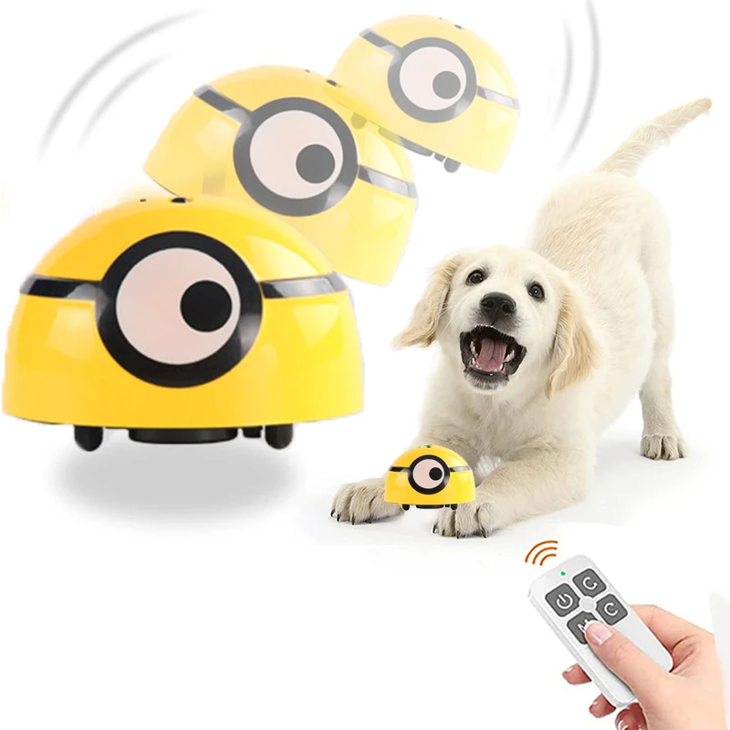 

Smart Interactive Dog Toys Ball with Remote Control LED Lights Natural Rubber Automatic Rolling Ball for Small Medium Large Dog