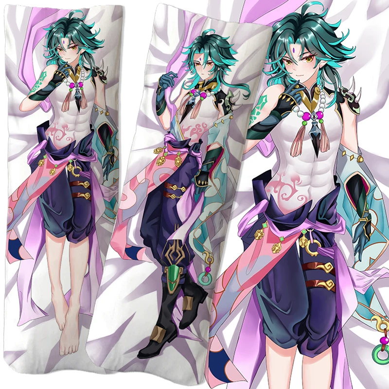 

Чехол с подушкой Game Genshin Impact XIAO для косплея Dakimakura Мультяшные милые аксессуары для мужских и женских Костюмов