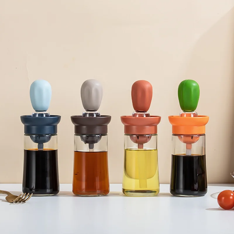 

180 мл кухонная силиконовая бутылка для масла, выпечка, барбекю, регулируемая кисть, диспенсер для кондитерского стейка, кисти для масла, кухо...