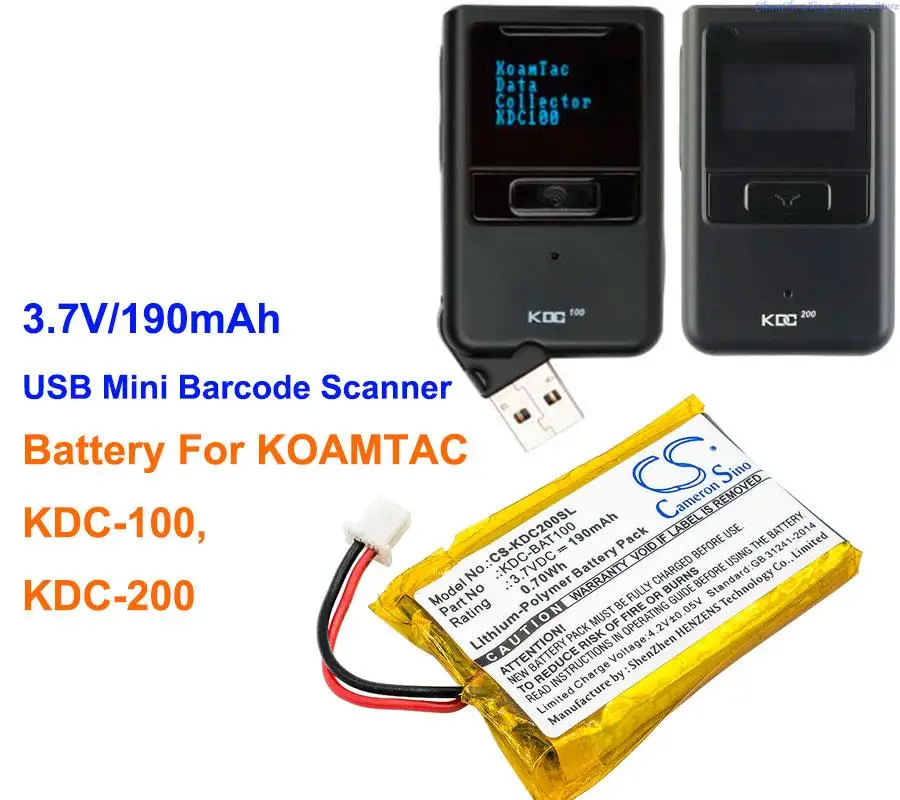 

Cameron Sino 190 мА · ч штрих-код стандарта детской идентификации, детской, KDC100, KDC200